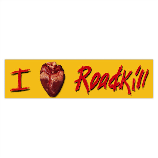 I Heart RoadKill - Bumper Sticker